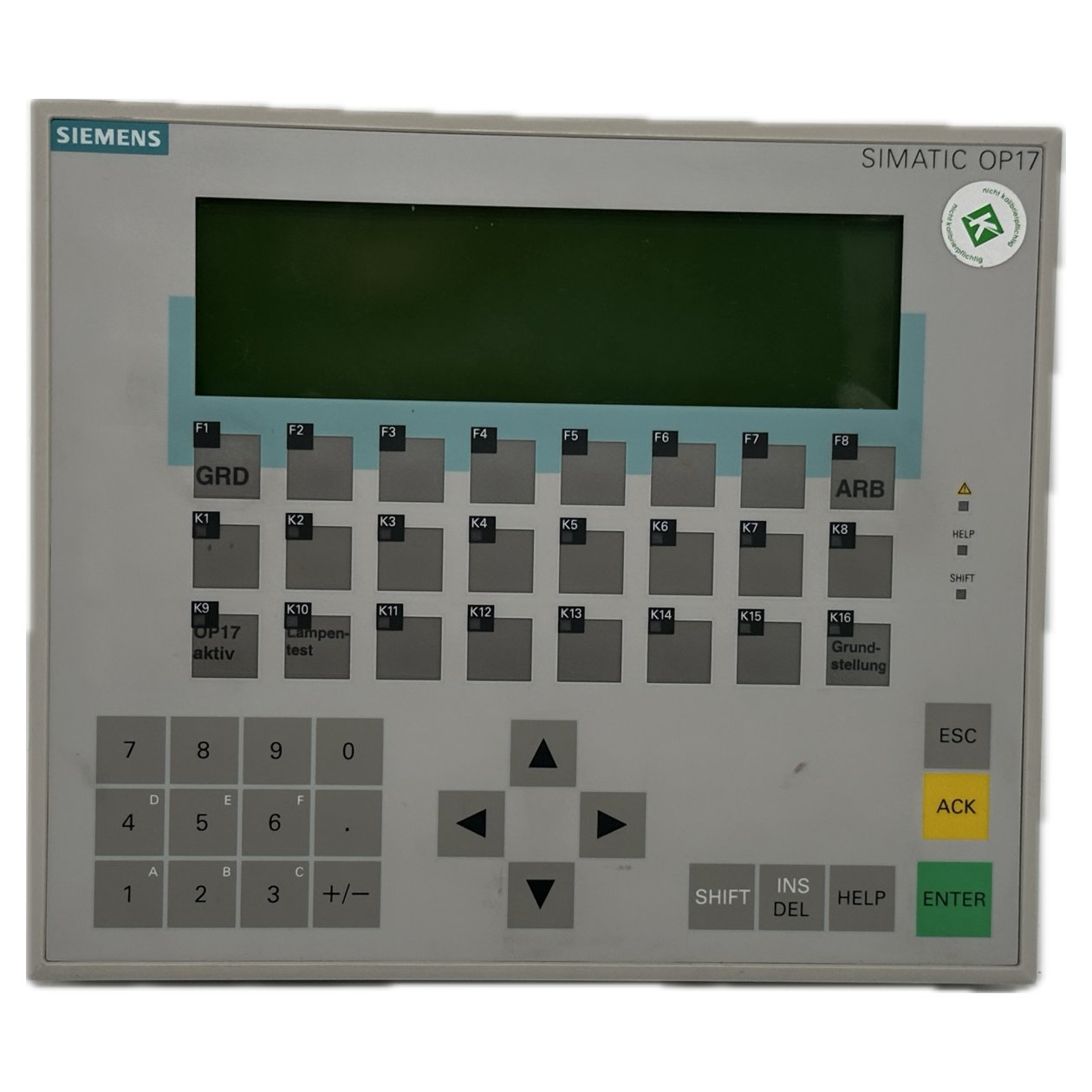 Bedienpanel Siemens 6AV3 617-1JC20-0AX1 E3 Gehäuse Beschädigt_2