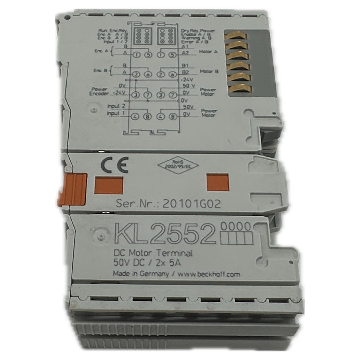 LK3802 DC Motor Terminal Beckhoff KL2552