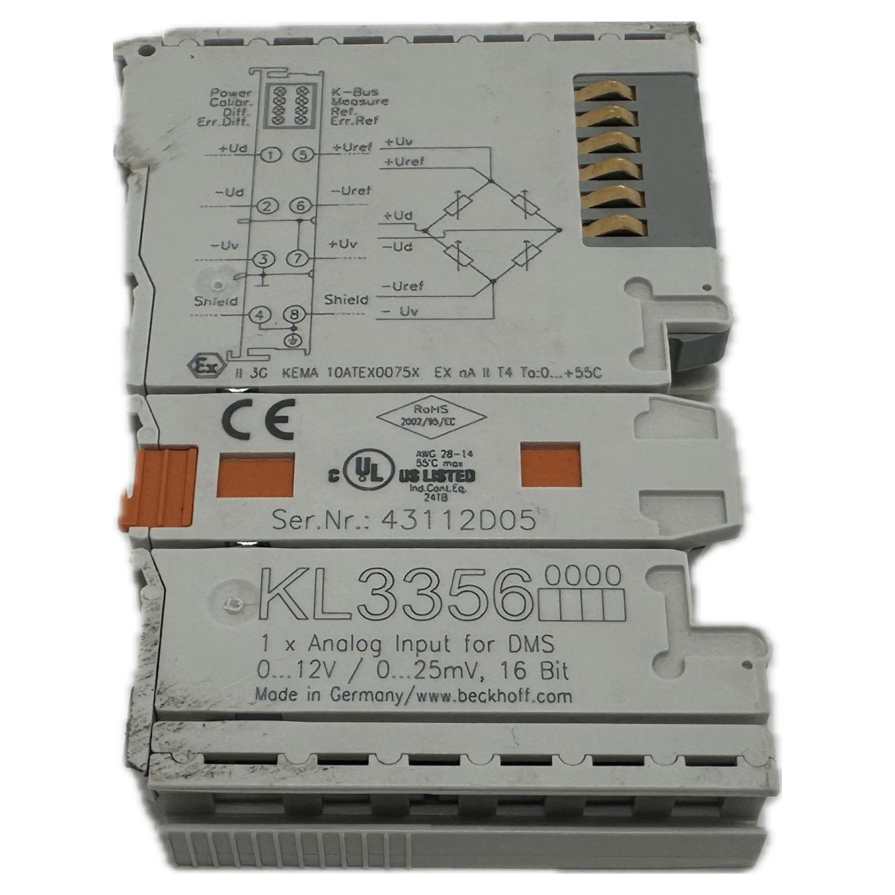 LK3806 1 Analog Input for DMS Beckhoff KL3356