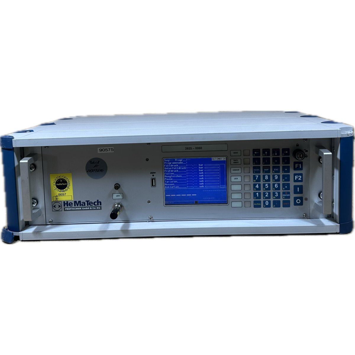 LK3935 Dichtheitsprüfgerät HeMaTech 3925-0060-001 Schlüssel fehlt