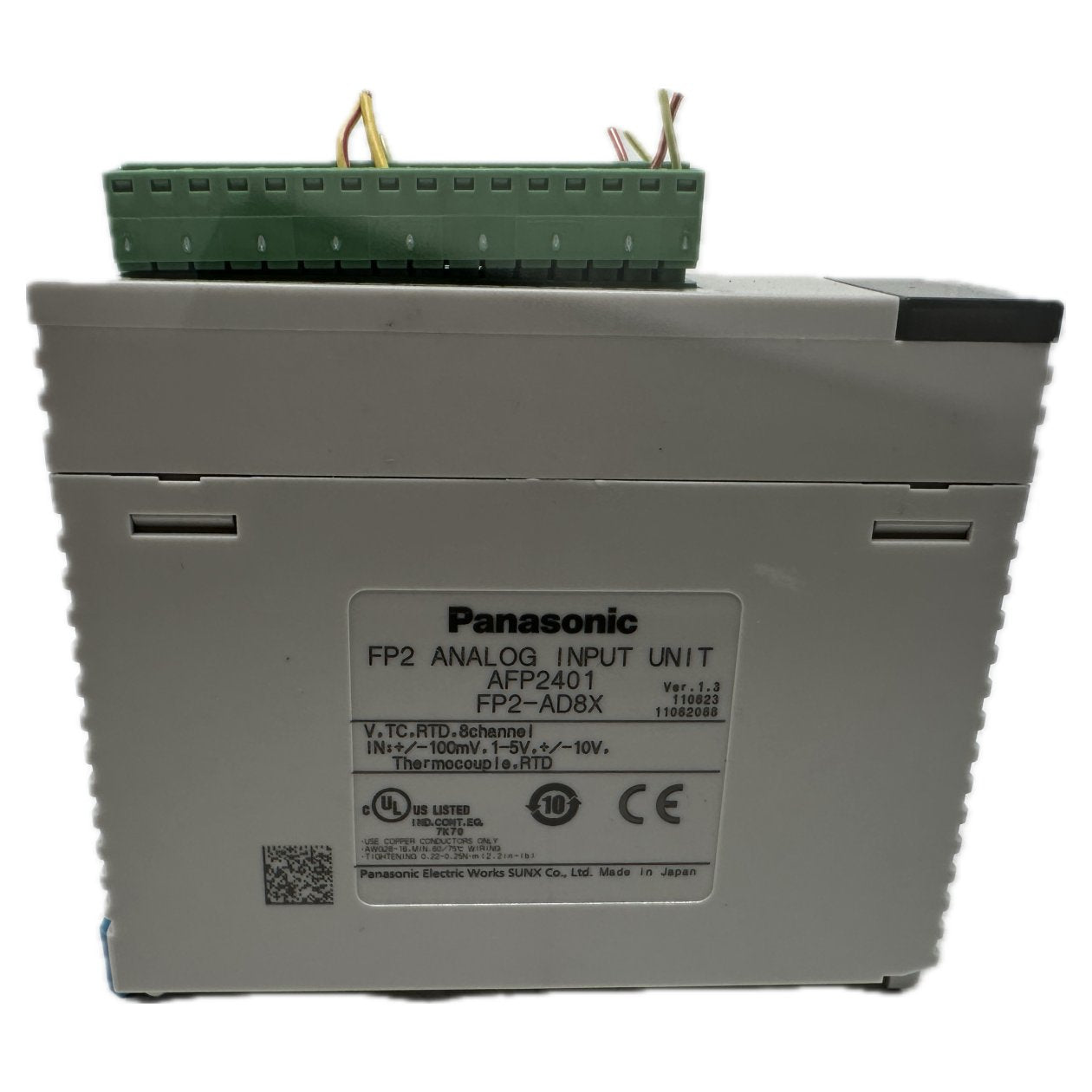 FP2 Analog Input Unit Panasonic FP2-AD8X AFP2401_3