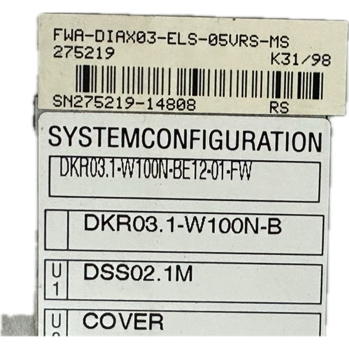 Indramat DKH03.1-W10ON-BE-4