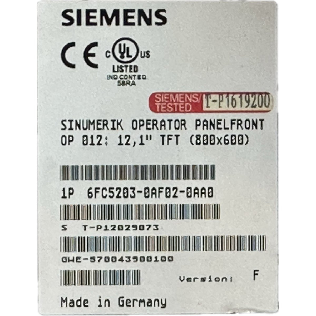 Siemens 6FC5203-0AF02-0AA0-4