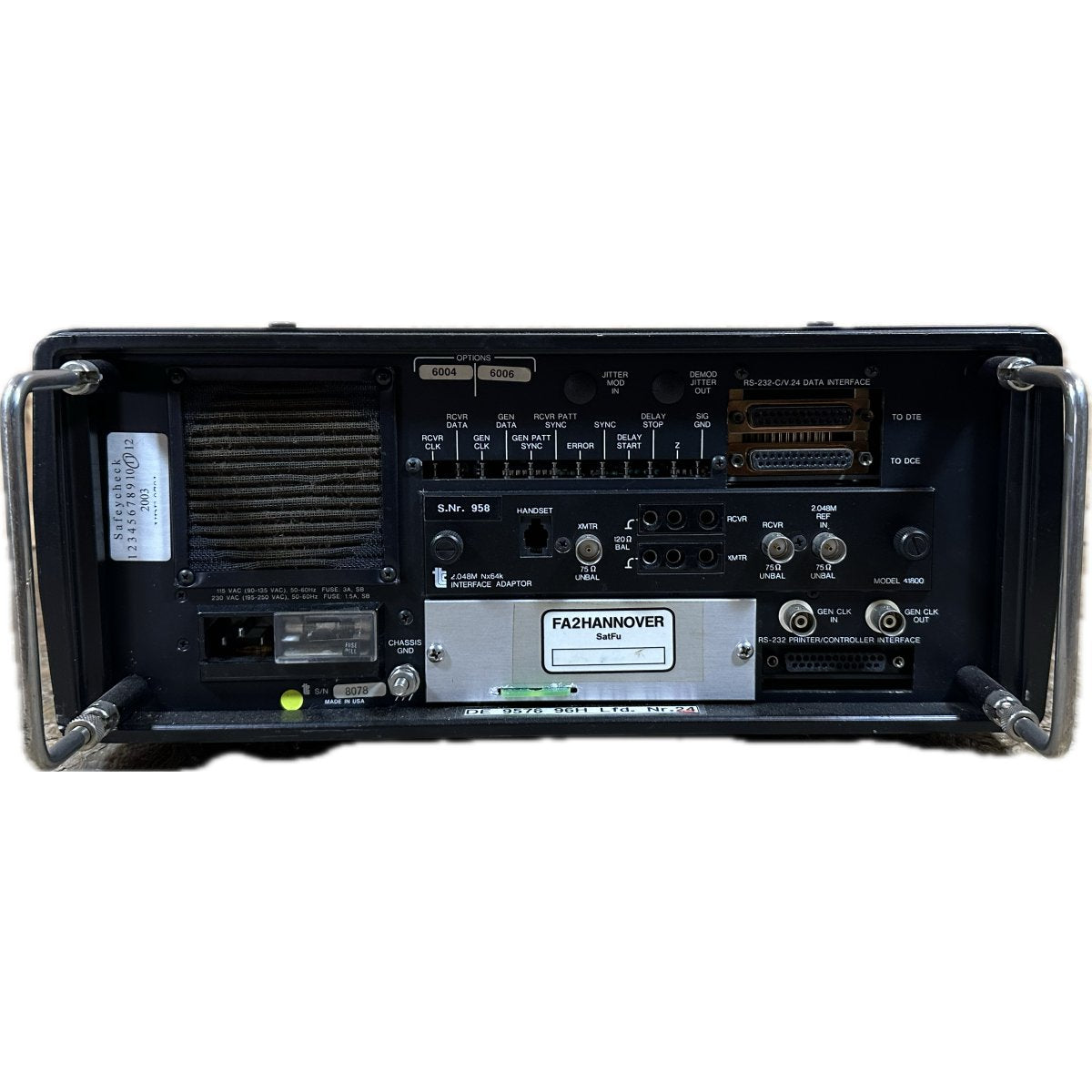 Telecommunications Fireberd MC6000-3