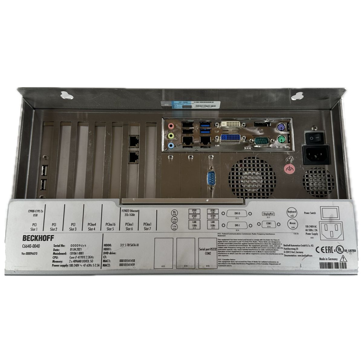 LK4398 Industrie-PC Beckhoff C6640-0040_3