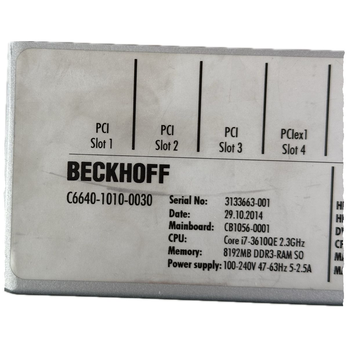 LK4399 Industrie-PC Beckhoff C6640-1010-0030_4