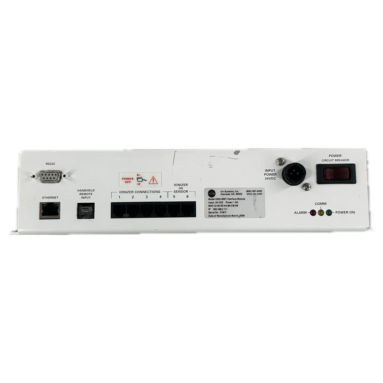 LK4636 Interface Module Ion Systems 5200-IM6T_3
