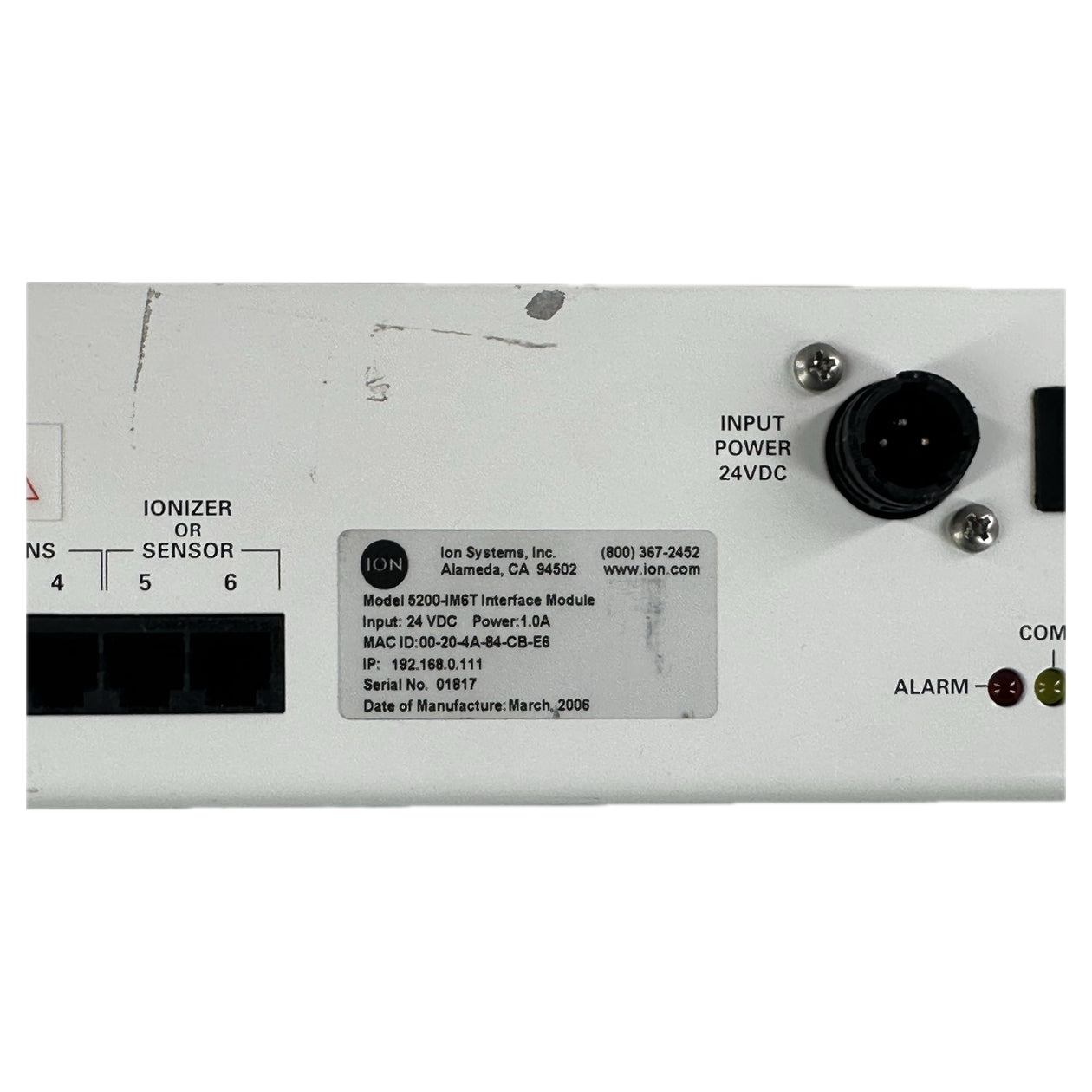 LK4636 Interface Module Ion Systems 5200-IM6T_4