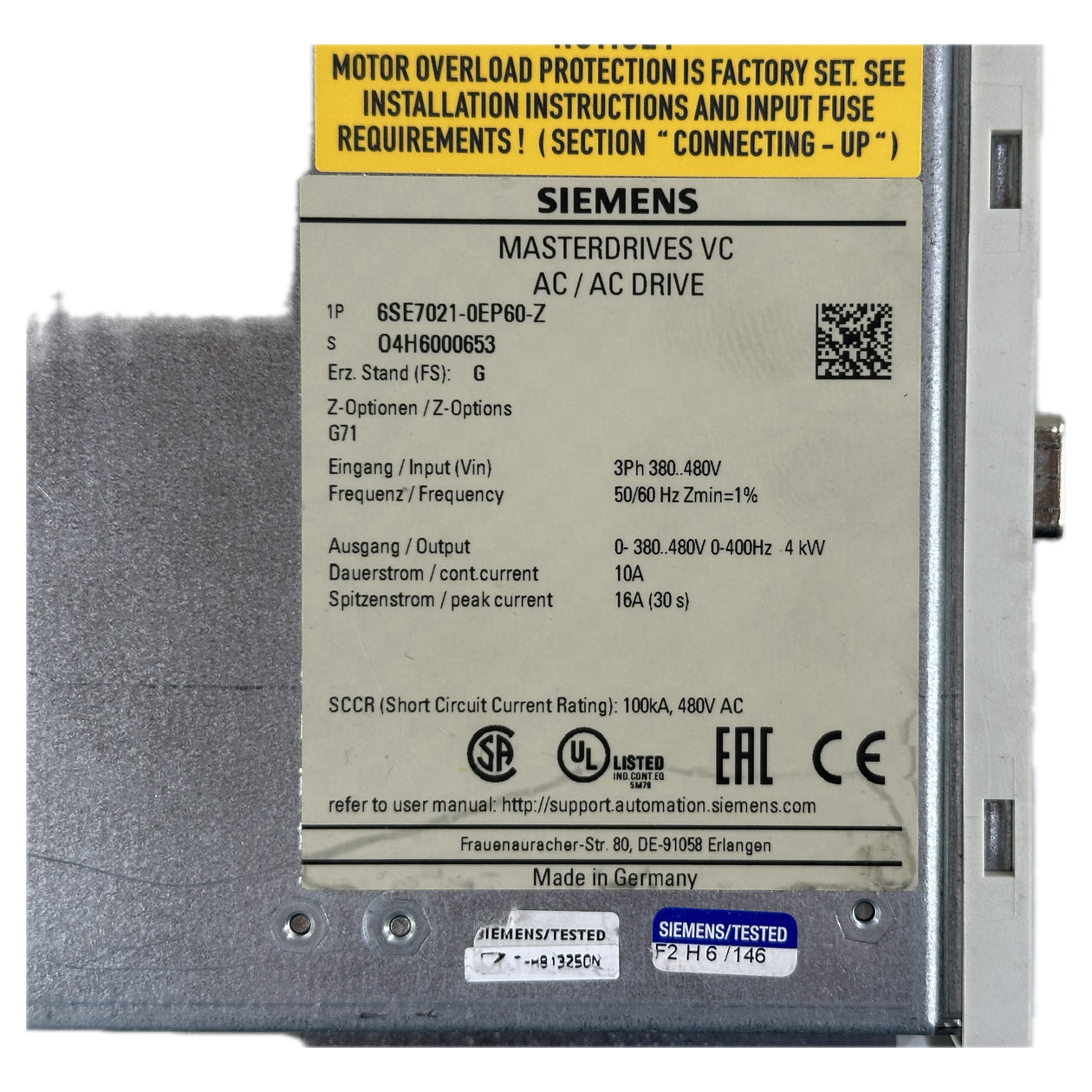 LK4639 Masterdrives Siemens 6SE7021-0EP60-Z_4