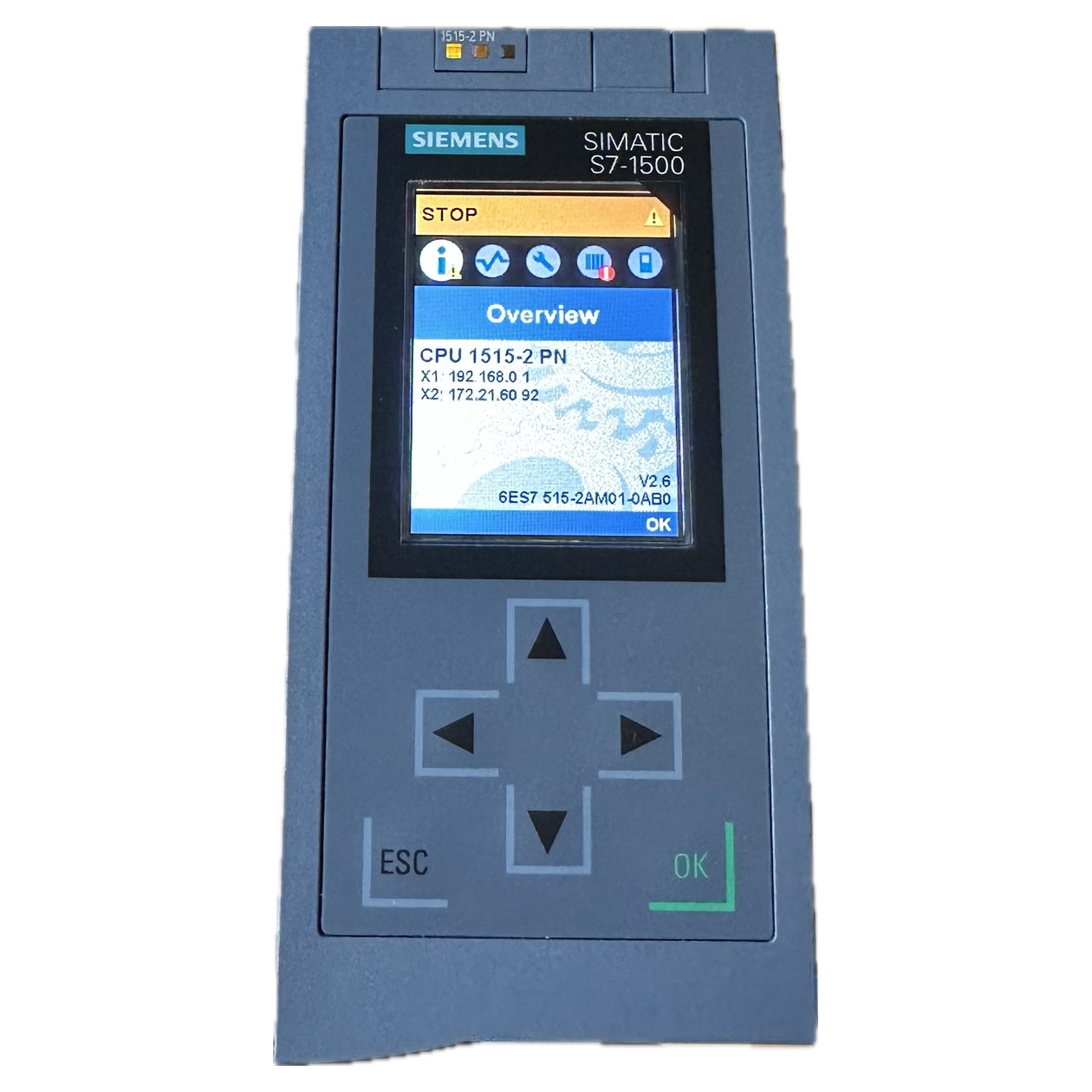 LK4687 CPU Simatic S7-1500 Siemens 6ES7515-2AM01-0AB0 FS:03