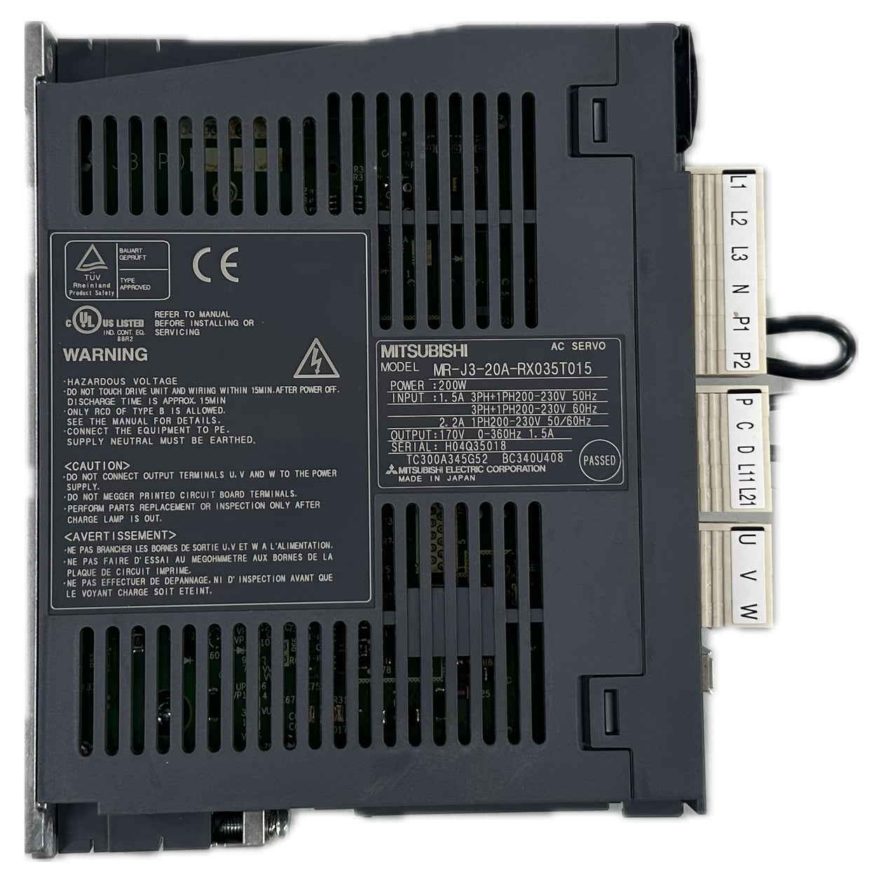 LK4703 Servodrive Mitsubishi MR-J3-20A-RX035T015_4