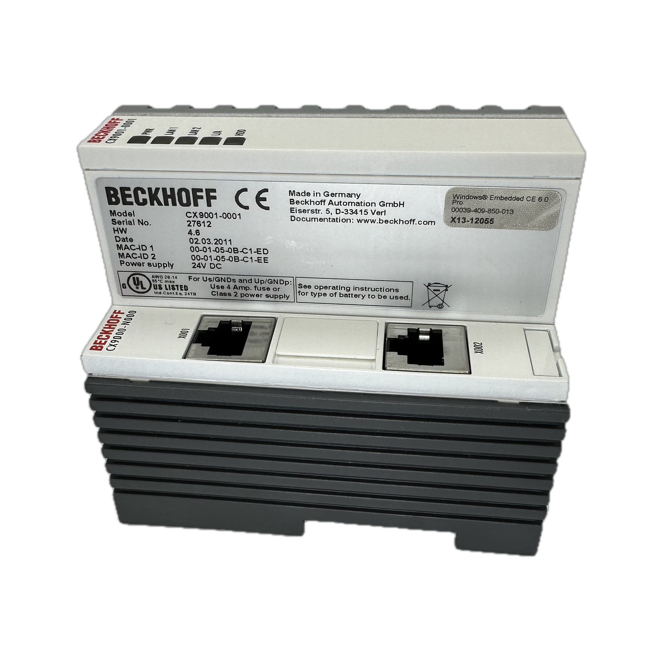 LK4747 CPU Modul Beckhoff CX9001-0001 HW4.6 Karton ist beschädigt_4