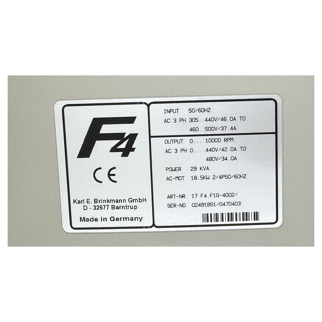 LK4757 Inverter Frequenzumrichter KEB 17.F4.F1G-4002 18,5KW 0-1000Hz_5