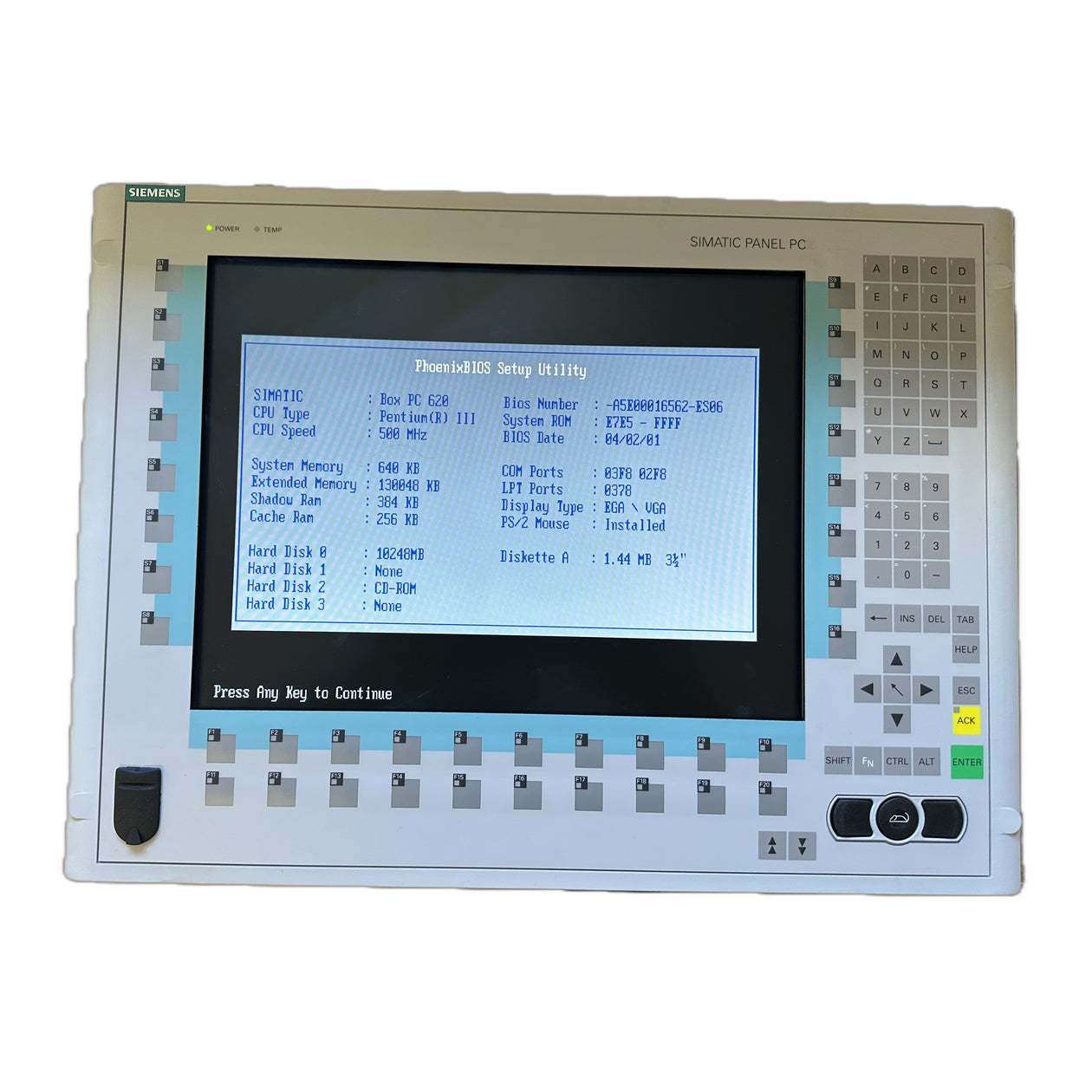 LK4771 Industrie PC670 Siemens 6AV7615-0AB22-0CH0 15 zoll TFT_2