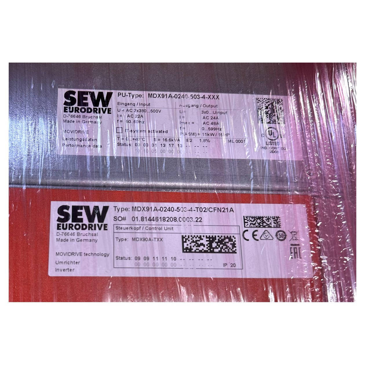 LK4773 Frequenzumrichter Inverter SEW MDX91A-0240-503-4-T02/CFN21A 11KW 3.22_8