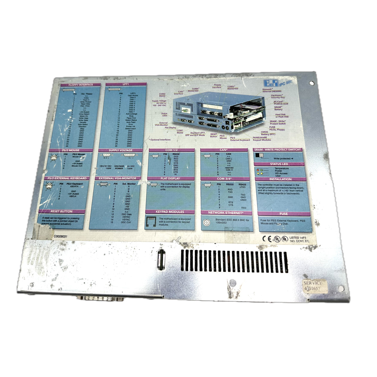 LK4842 Industrie PC B&R 5C5001.01 IPC 5000 753403 Seitenblech fehlt_5