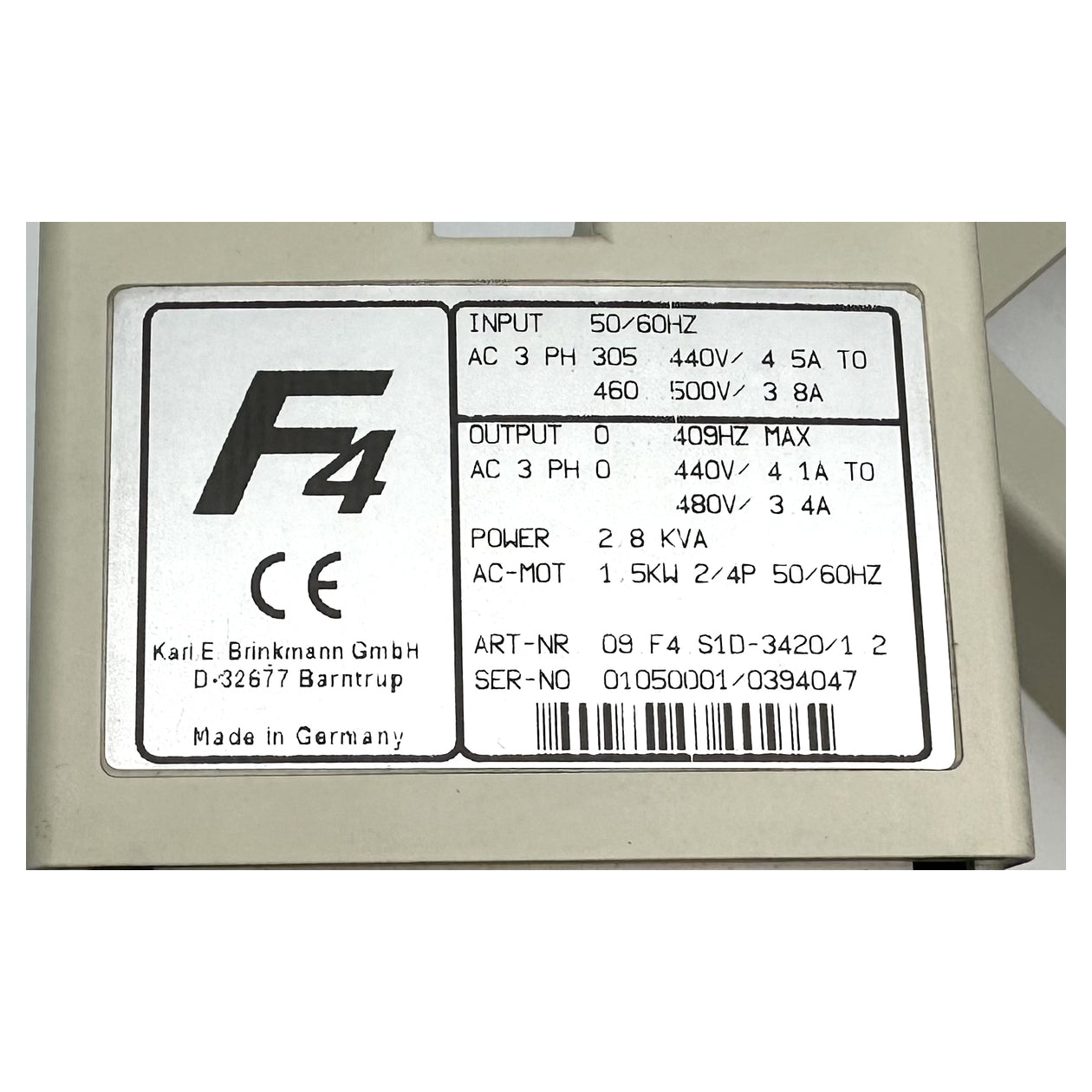 LK4852 Frequenzumrichter KEB 09.F4.S1D-3420 1.2 1,5KW_4