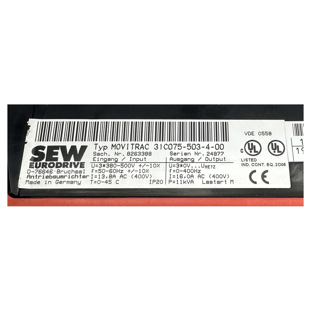 LK4859 Frequenzumrichter SEW 31C075-503-4-00 mit Bedienpanel_5