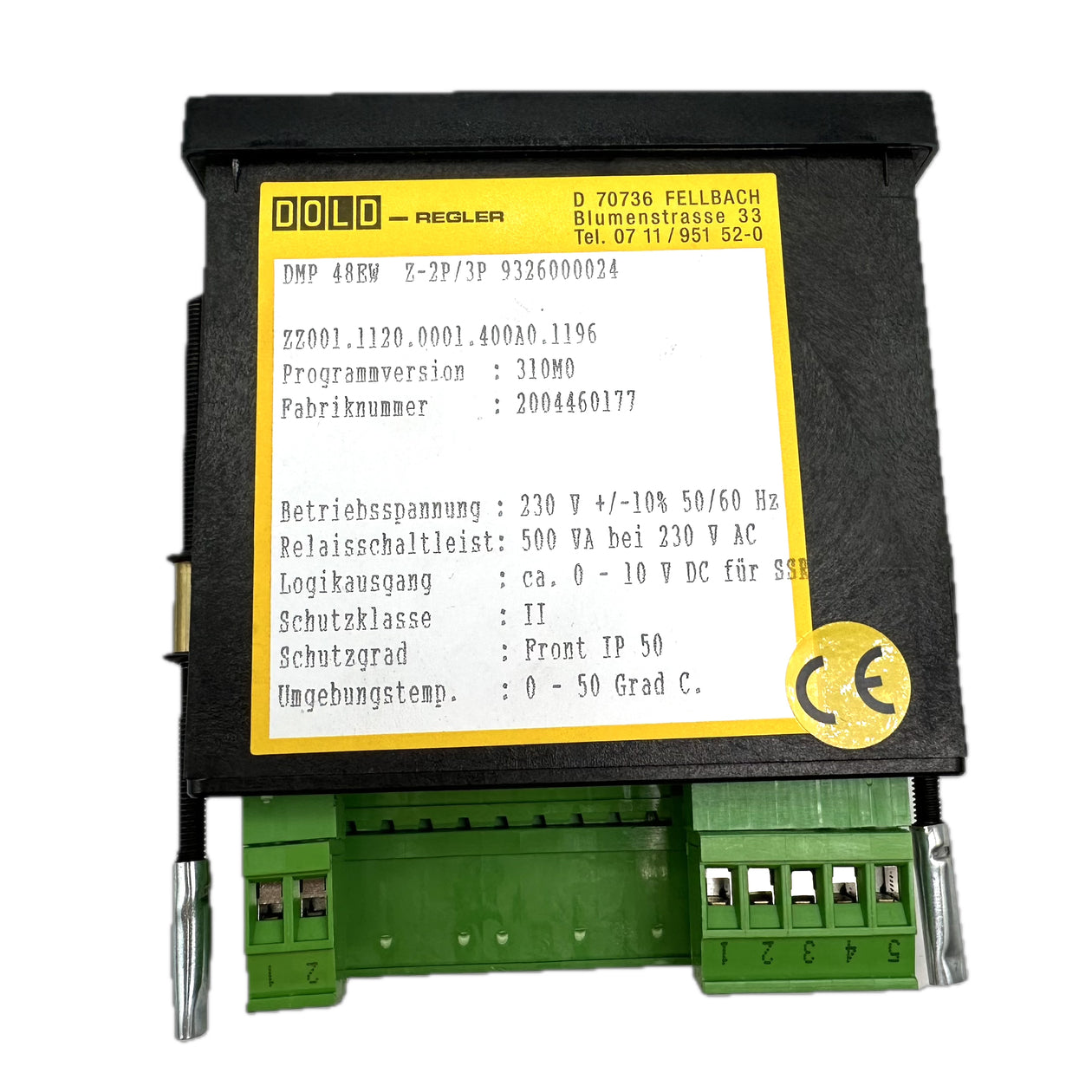 LK4869 Temperaturregler Dold DMP 48EW Z-2P/3P_4