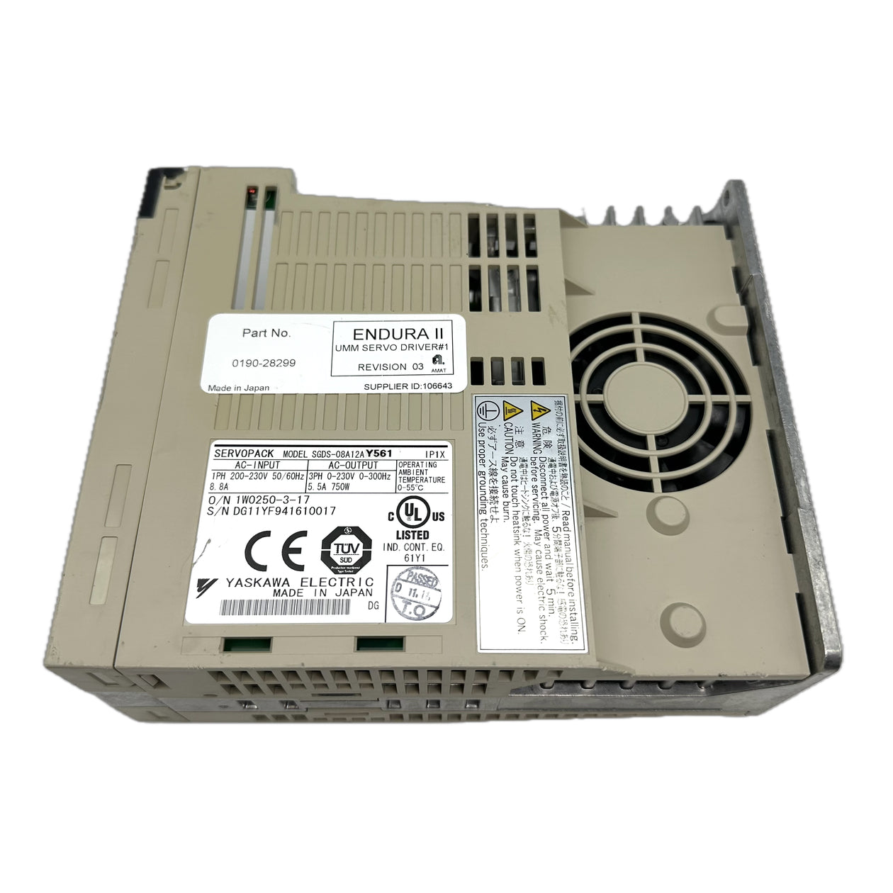 LK4902 Servoregler Servo Drive Yaskawa SGDS-08A12A 750W_4