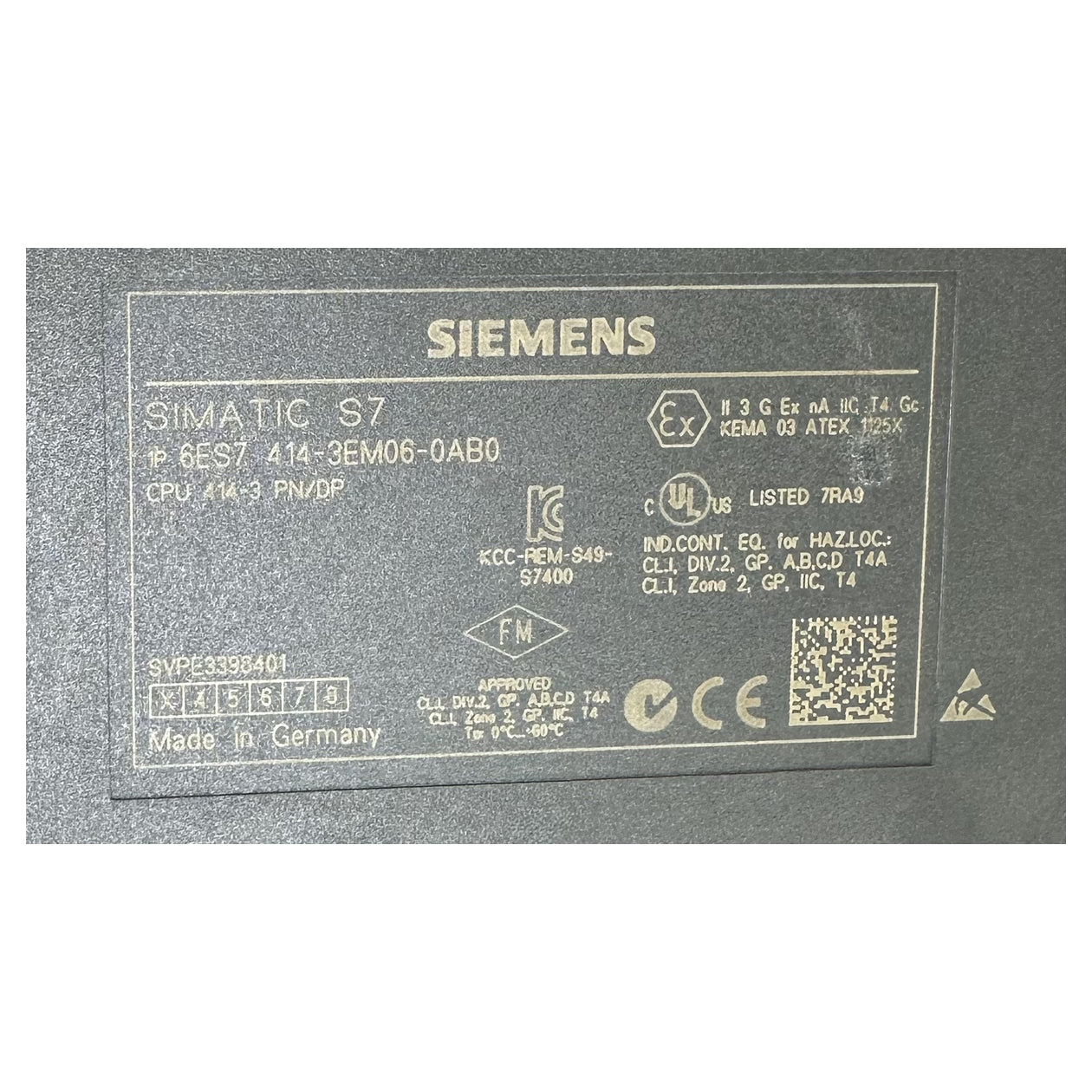 LK4949 Zentralbaugruppe CPU 414-3 Siemens 6ES7 414-3EM06-0AB0 Gehäuseschaden_6
