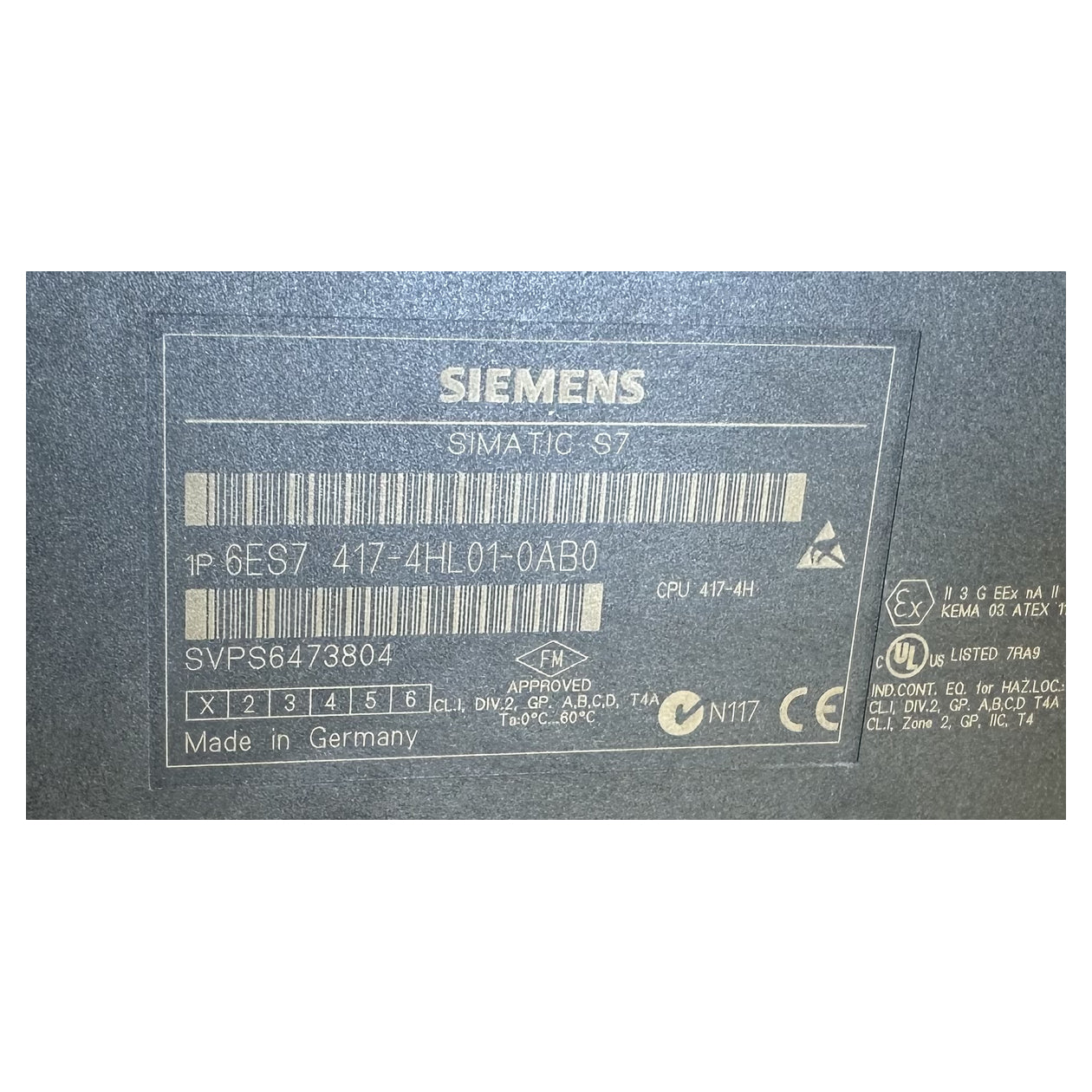 LK5012 CPU 417H Siemens 6ES7 417-4HL01-0AB0 6ES7417-4HL01-0AB0 E1_7