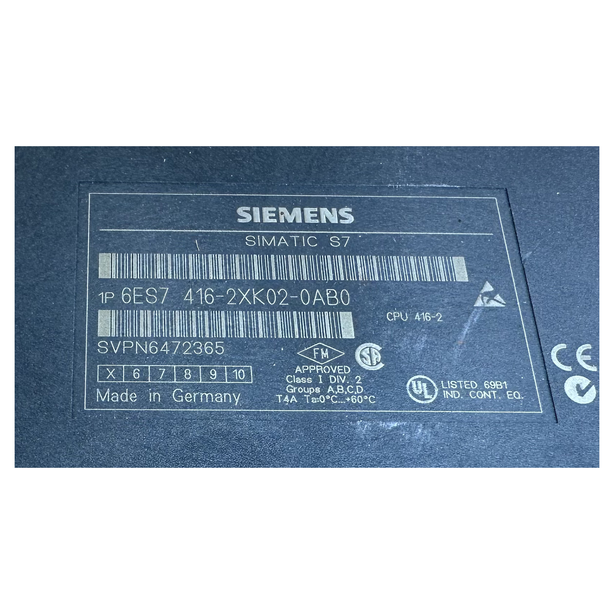 LK5024 CPU 416-2 Siemens 6ES7 416-2XK02-0AB0 6ES7416-2XK02-0AB0 E5 V1.2.0_6