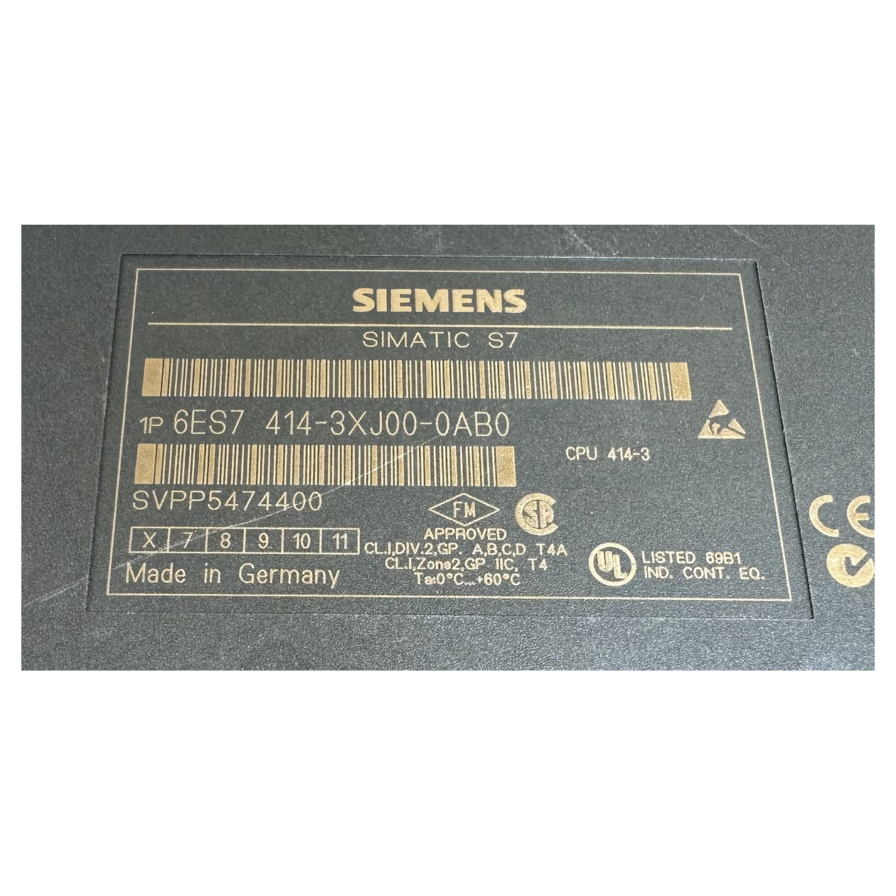 LK5028 CPU 414-3 Siemens 6ES7 414-3XJ00-0AB0 E6 V3.0.2 6ES7964-2AA01-0AB0_6