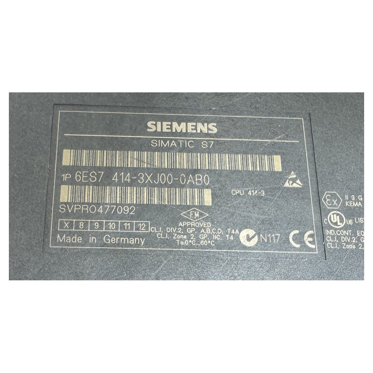 LK5030 CPU 414-3 Siemens 6ES7 414-3XJ00-0AB0 6ES7414-3XJ00-0AB0 V3.1.4_6