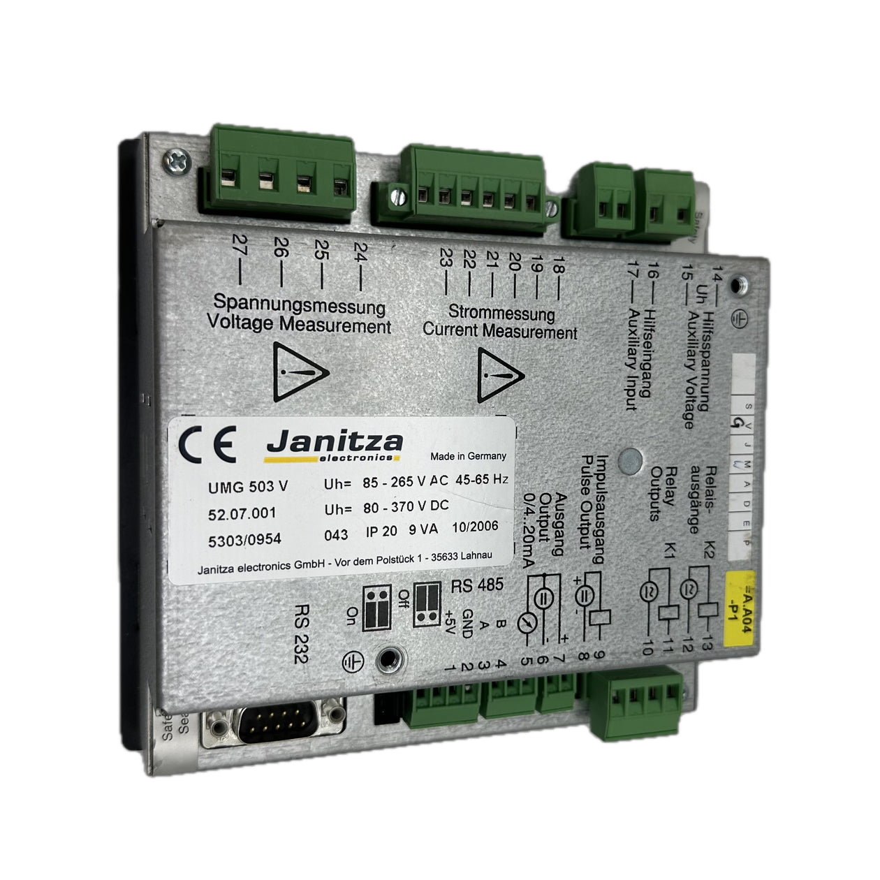 LK5047 Netzanalysator Janitza UMG 503 V 144x144mm_2