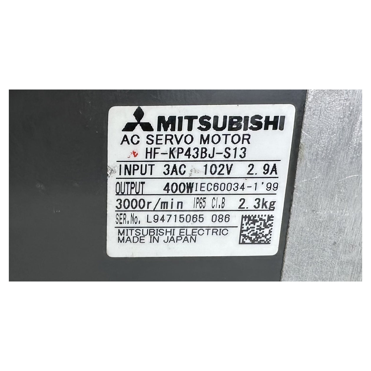 LK5051 AC-Servomotor Mitsubishi HF-KP43BJ-S13 400W_4