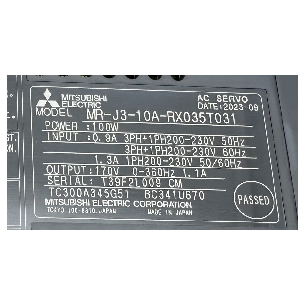 LK5061 Servoregler Mitsubishi MR-J3-10A-RX035T031 ohne Klemmen_5
