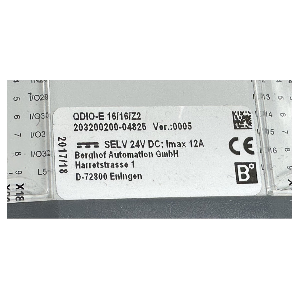 LK5101 digitales Eingangsmodul Ausgangsmodul Berghof QDIO-E 16/16/Z2 Vers 6_5