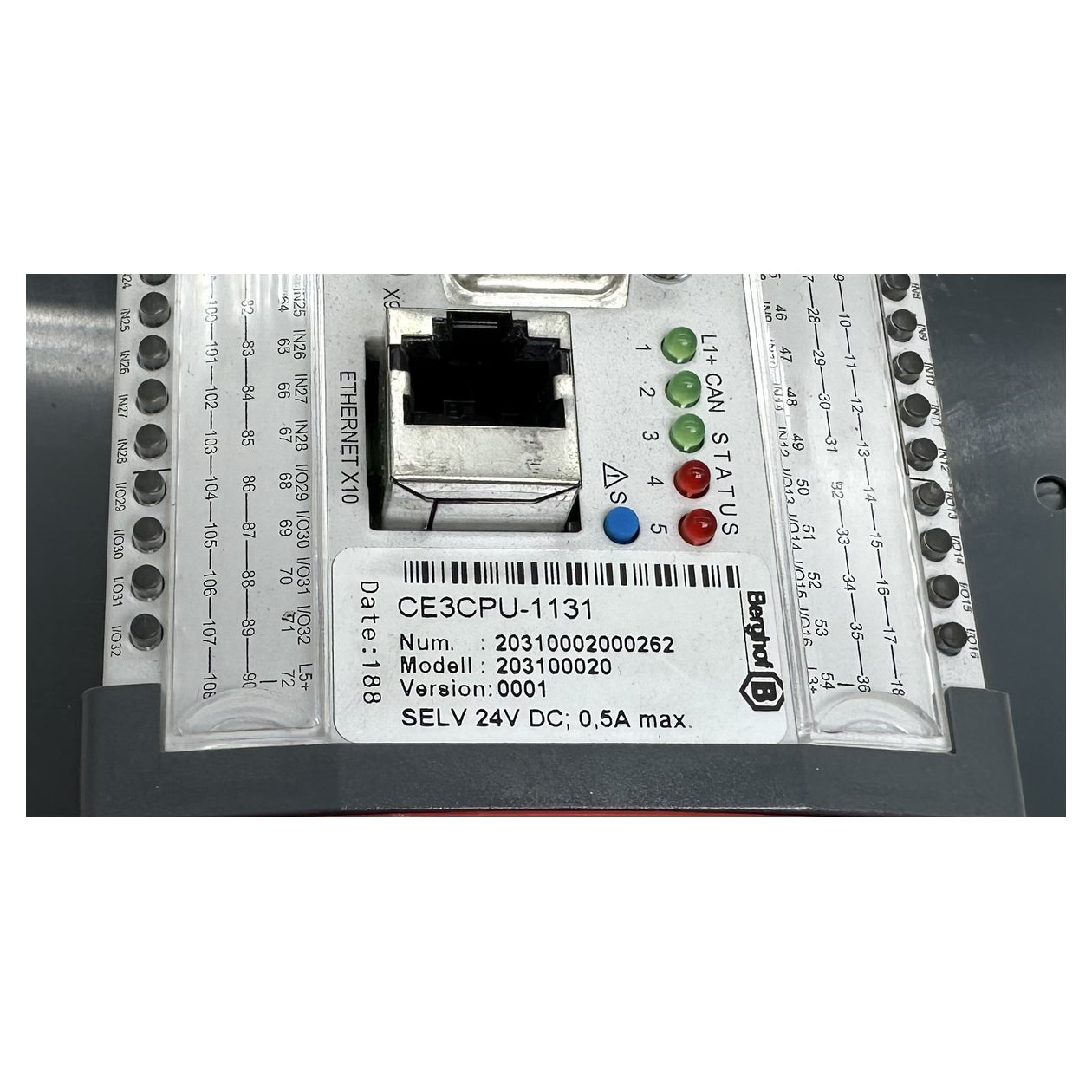 LK5103 Steuerung Central Processing Unit Berghof CE3CPU-1131 Vers 1_5