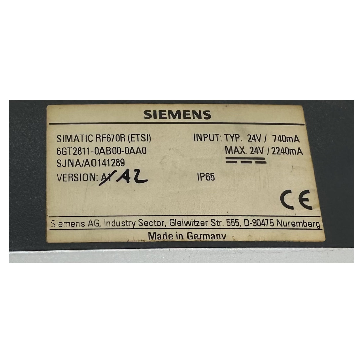 LK5147 Schreib Lesegerät Reader RF670R ETSI Siemens 6GT2811-0AB00-0AA0_5