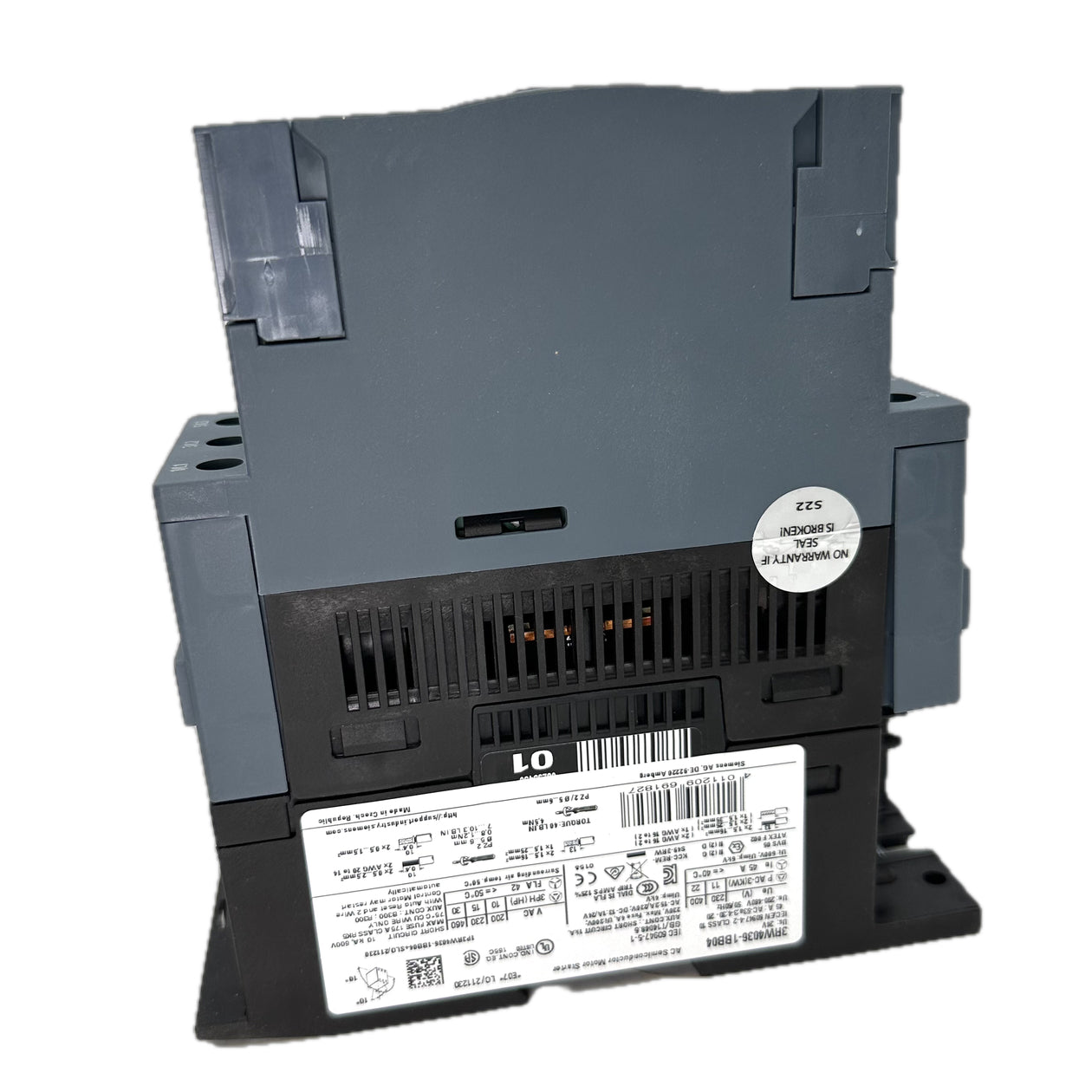 LK5151 Sanftanlauf Softstarter Siemens 3RW4036-1BB04 22KW an 400V AC_4