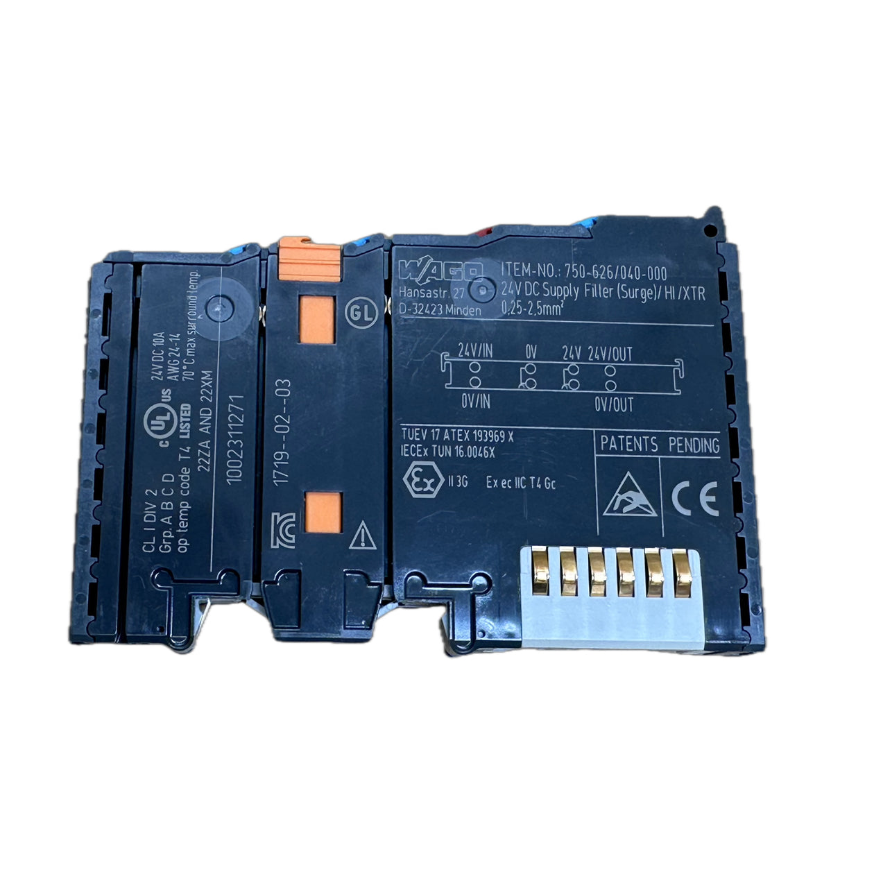 LK5182 power supply filter Wago 750-626/040-000_2