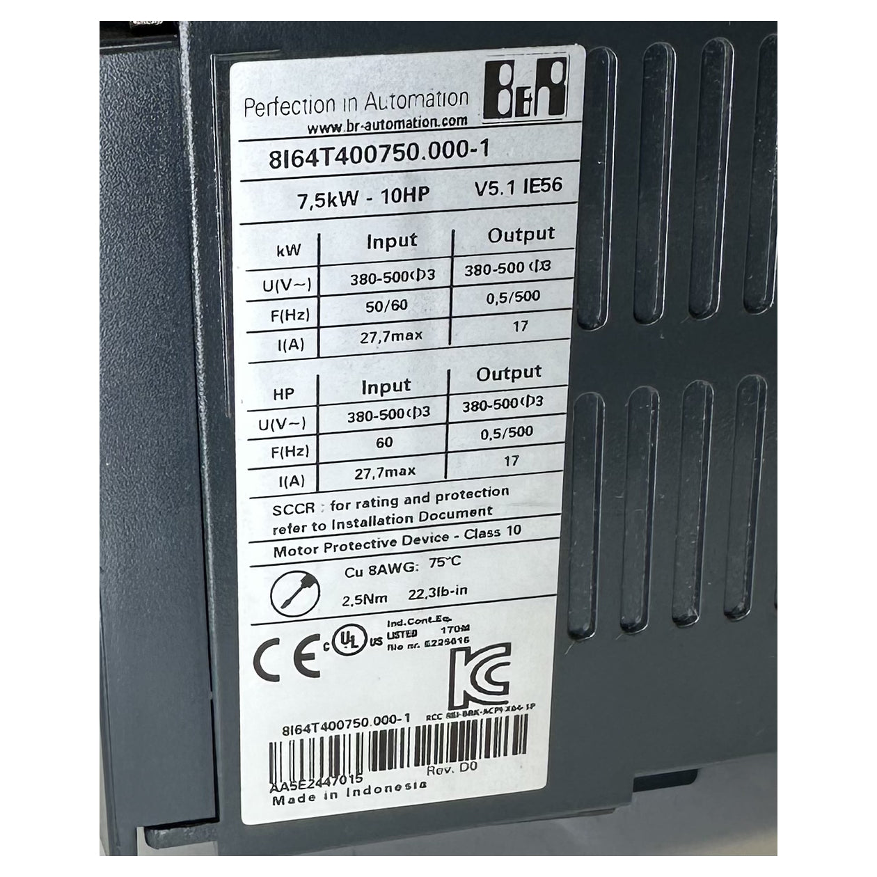 LK5212 Frequenzumrichter B&R 8I64T400750.000-1 3Ph 7,5KW_5