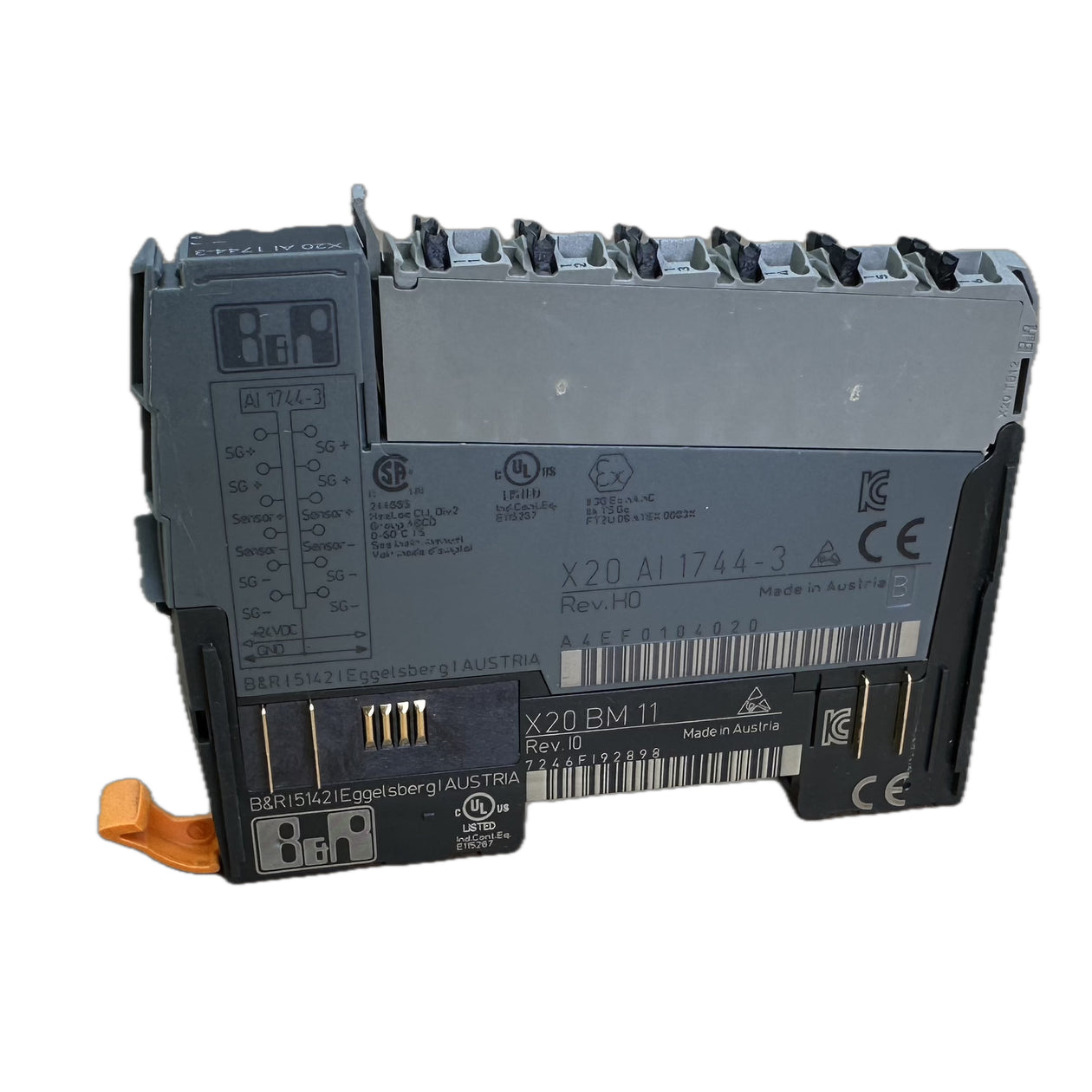 LK5217 Analoges Eingangsmodul B&R X20AI1744-3 Rev H0 X20BM11 X20TB12_3