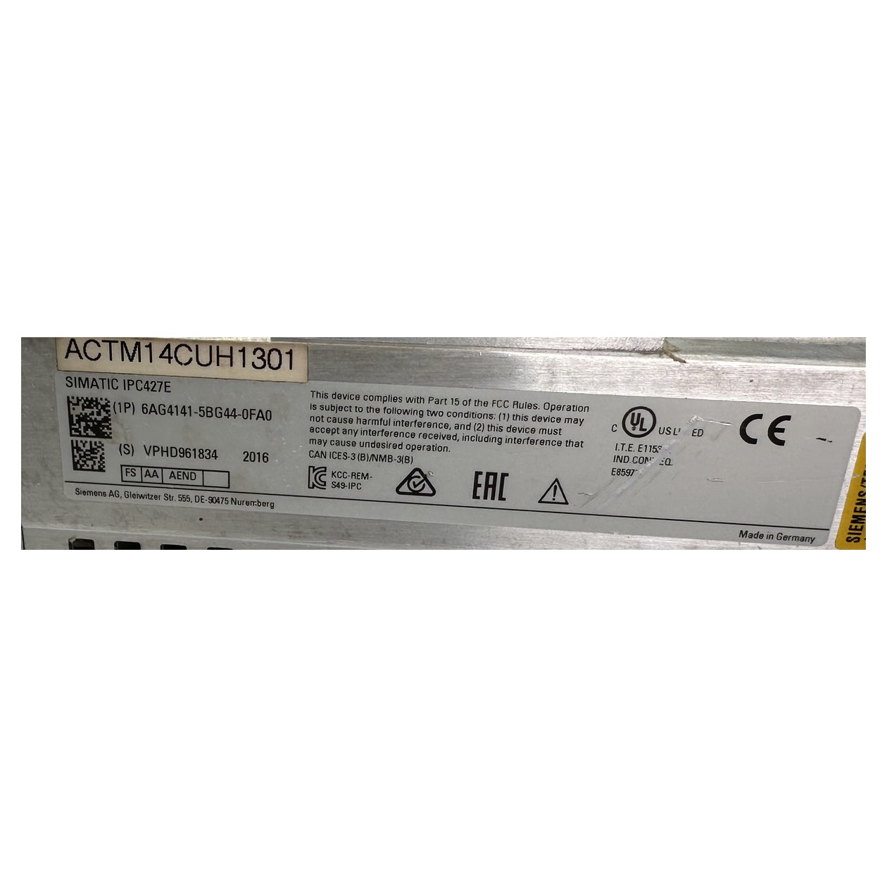 LK5224 Microbox Industrie PC IPC427E Siemens 6AG4141-5BG44-0FA0 CP5622 2016_5