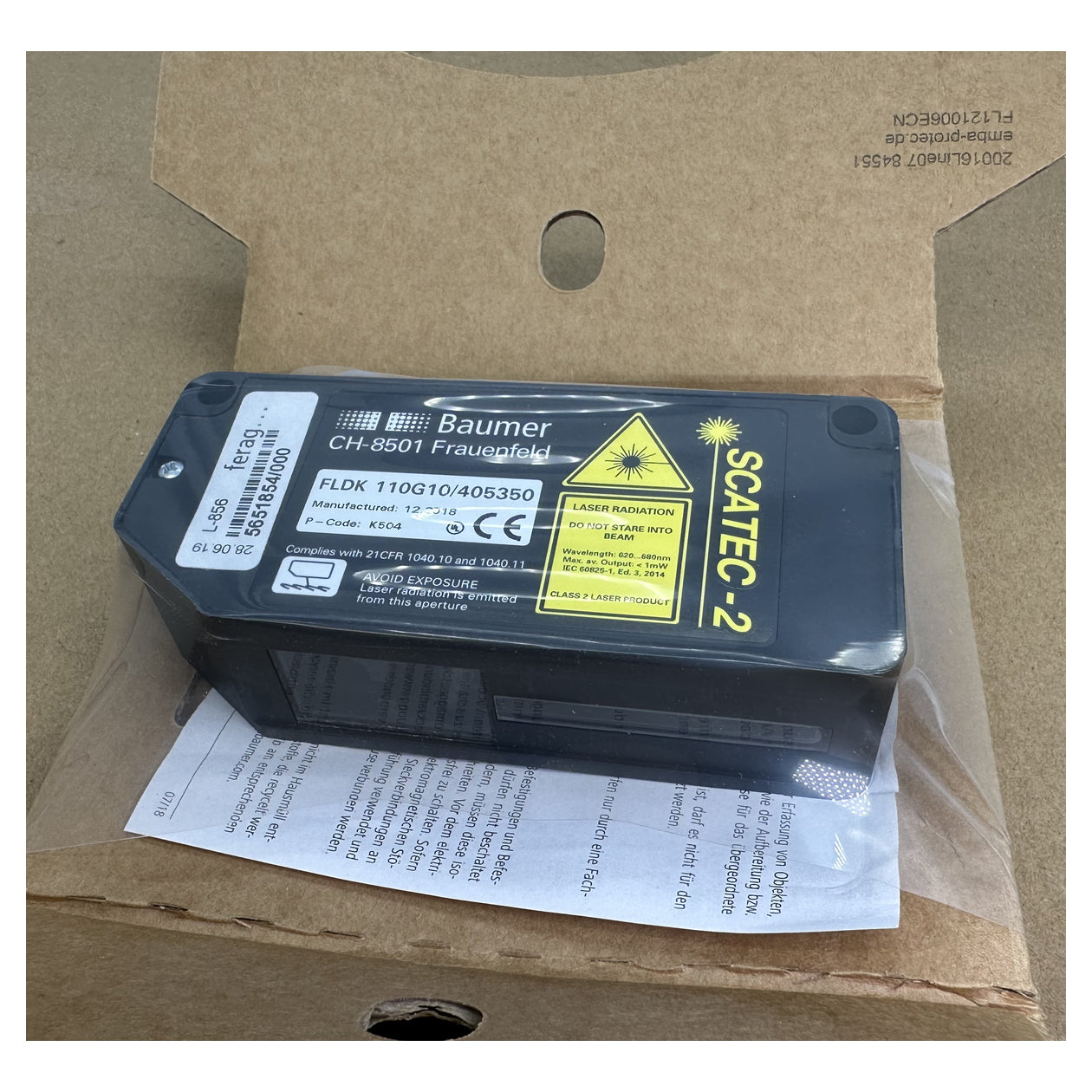 LK5229 Exemplarzähler Baumer FLDK 110G10/405350 ovp_3