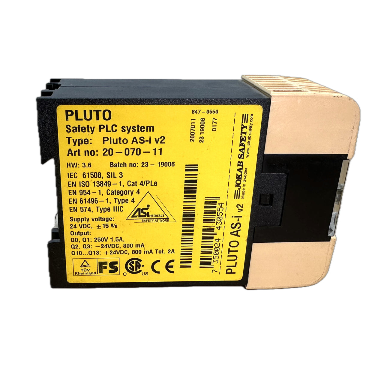 LK5233 Sicherheitsrelais Jokab Safety Pluto AS-i v2 20-070-11 24V DC_3
