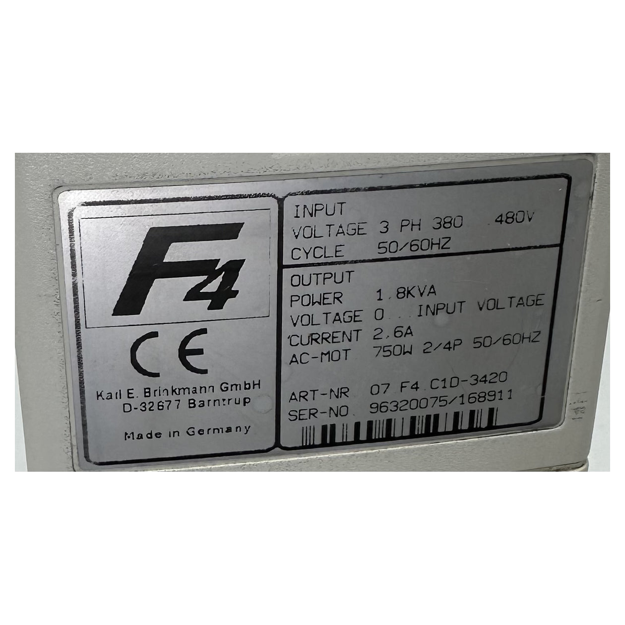 LK5248 Frequenzumrichter KEB 07.F4.C1D-3420 750W_5