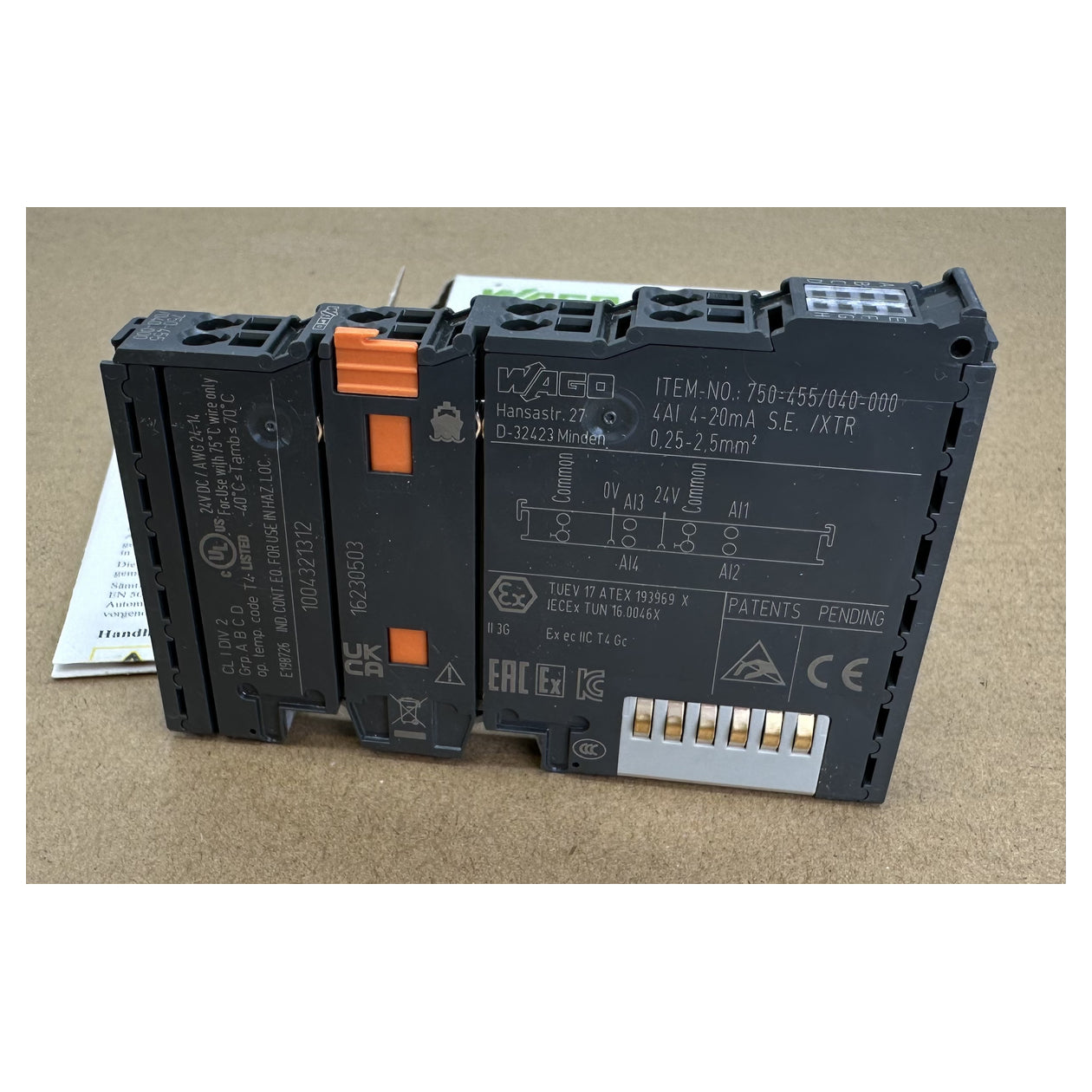 LK5259 4 Kanal Analogeingang Extrem Wago 750-455/040-000 Siegel offen_3