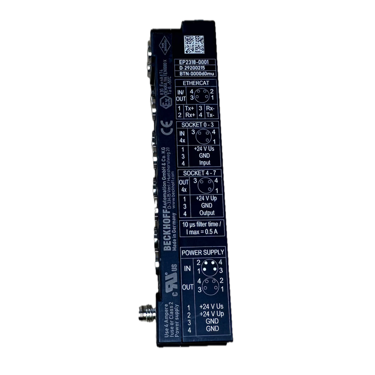 LK5357 EtherCAT Box 4 channel digital in/out Beckhoff EP2318-0001_3