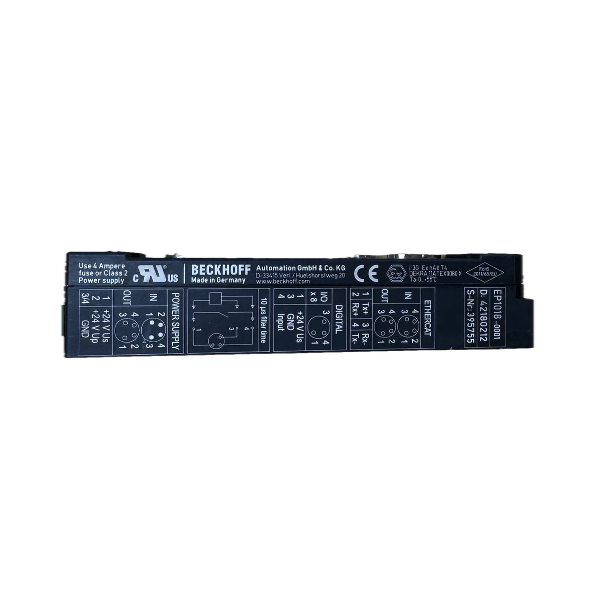 LK5359 EtherCAT Box 8 Channel Digital In Beckhoff EP1018-0001_3