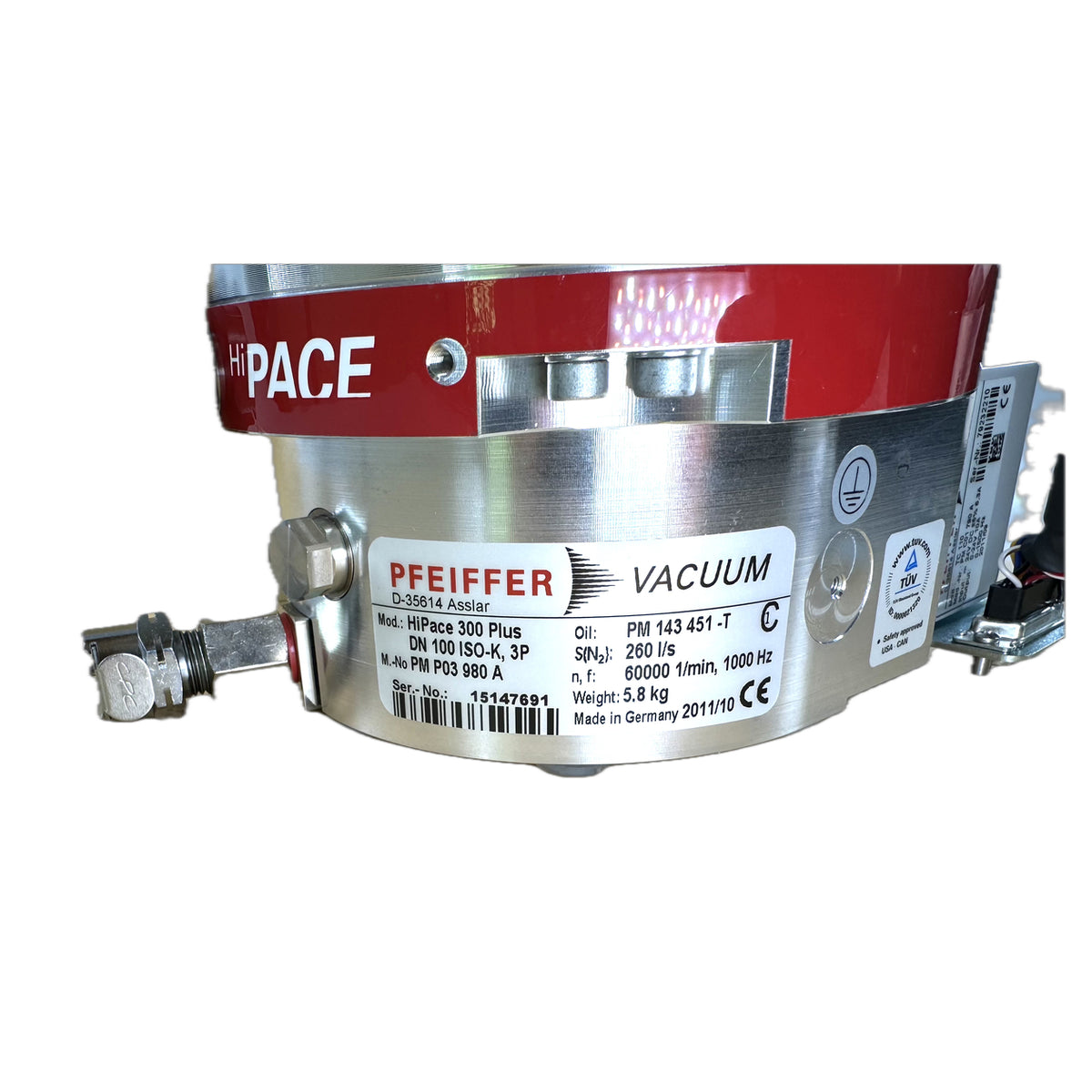 LK5361 Turbo pump vacuum pump Pfeiffer HiPace 300 Plus DN100 TC110 10.11_4