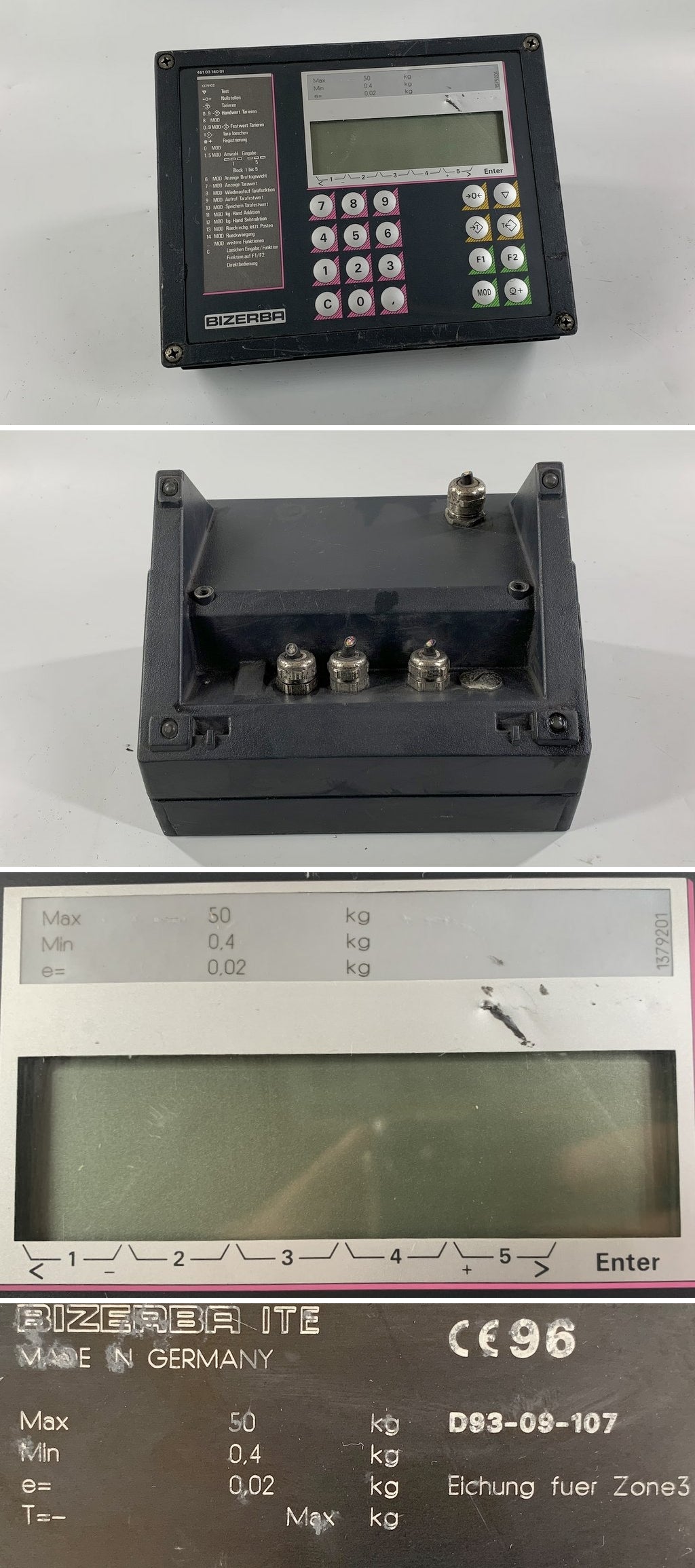 LK855 Wägeterminal Bizerba D93-09-107 Folie defect
