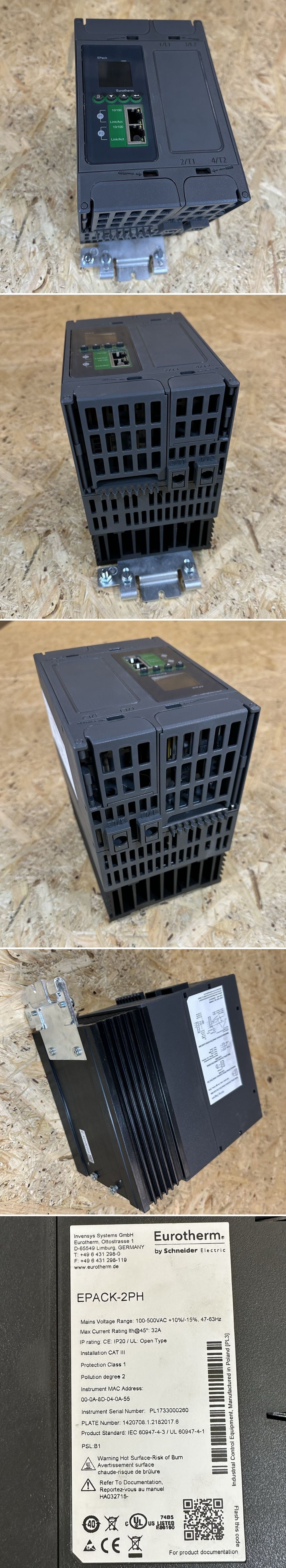 .MJ078 Power controller Eurotherm EPACK-2PH/25A/500V 4500045223