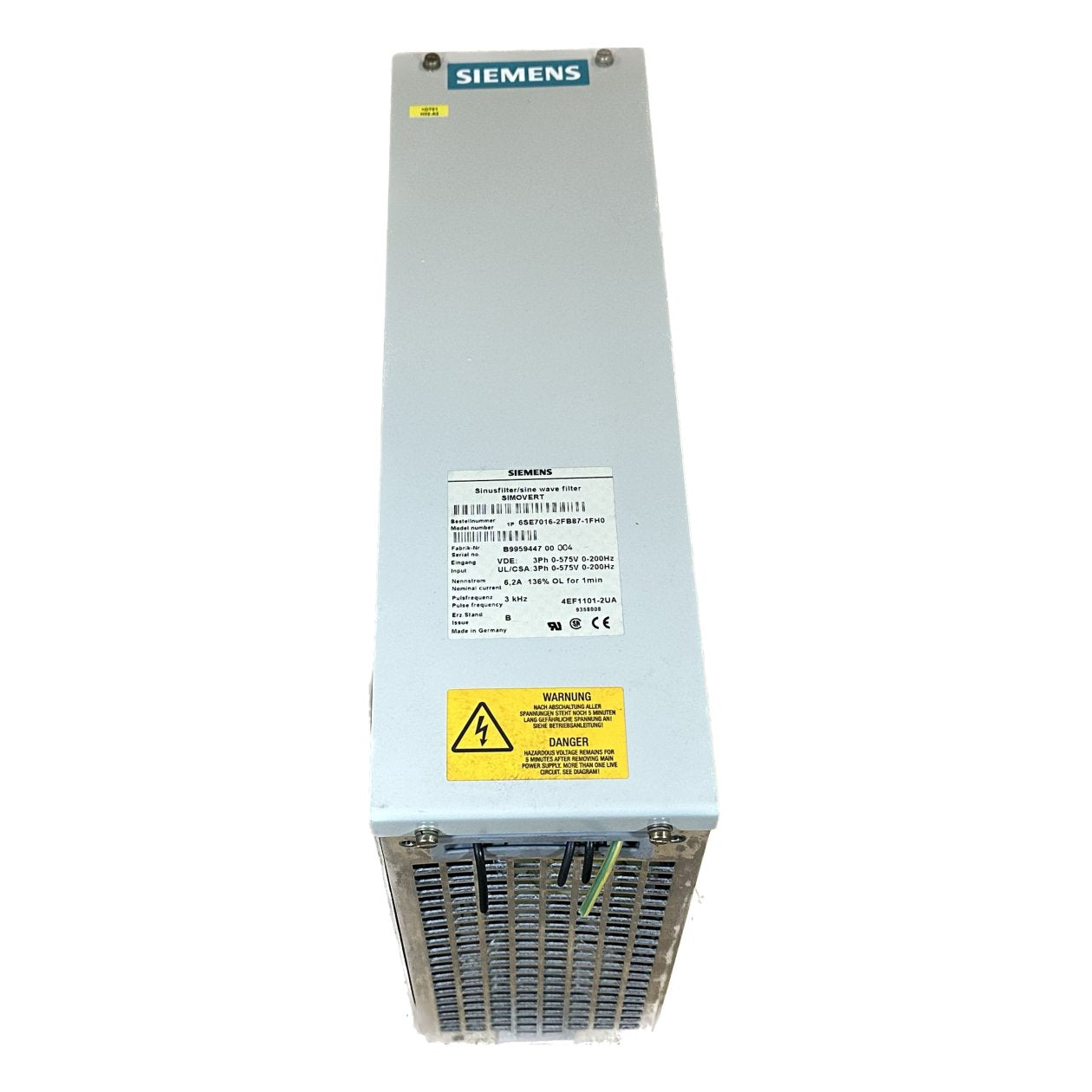 .MJ117 Sinusfilter sine wave filter Siemens 6SE7016-2FB87-1FH0 3 kHz